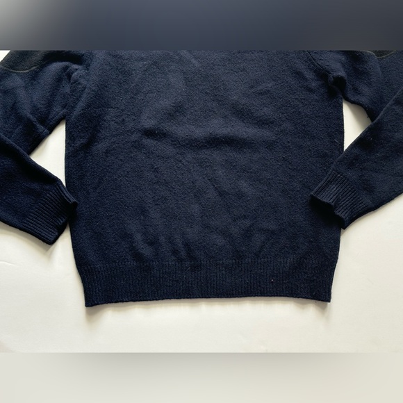 FRAME Wool Crewneck Sweater in Navy Multi size M - Picture 4 of 13